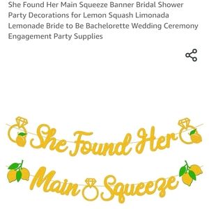 Bridal shower banner